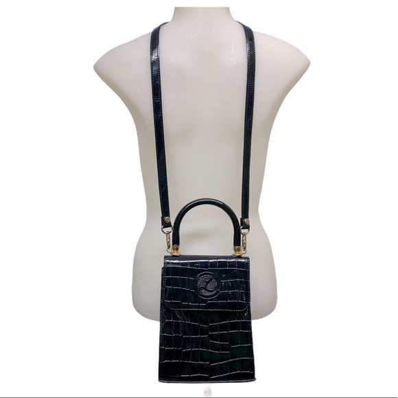 Handbags - Vintage Alligator Design “L”Logo Satchel Crossbody